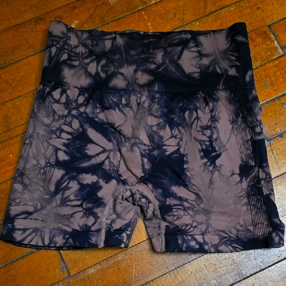 High Waist, Scrunch Booty Tie-Dye Shorts